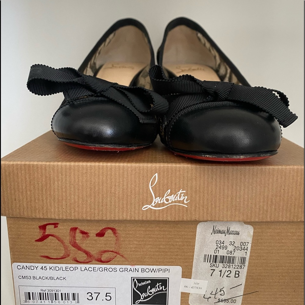 Christian Louboutin Candy 45 lace with bow